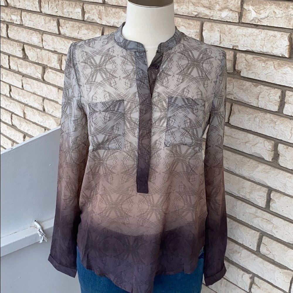 Sheer Ombre Blouse